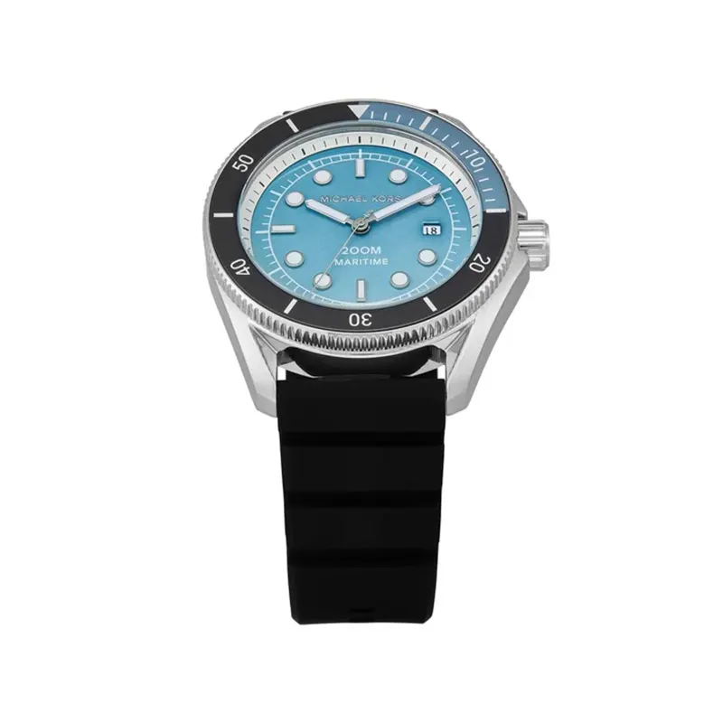 Michael Kors Maritime Tiffany Blue Dial Silicone Men's Watch- MK9167